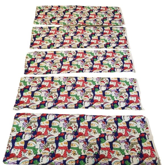 Snowmen Friends Christmas Cotton Fabric Remnants Hancock Fabrics Sewing Crafting - Picture 10 of 12